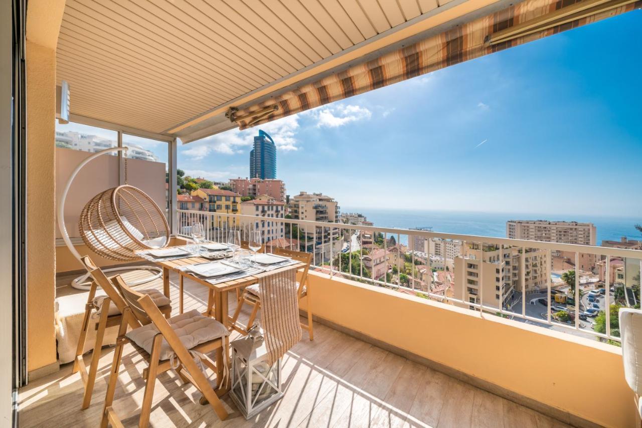 Apartament Monaco Border, Sea View, Terrace, Free Parking Beausoleil Zewnętrze zdjęcie