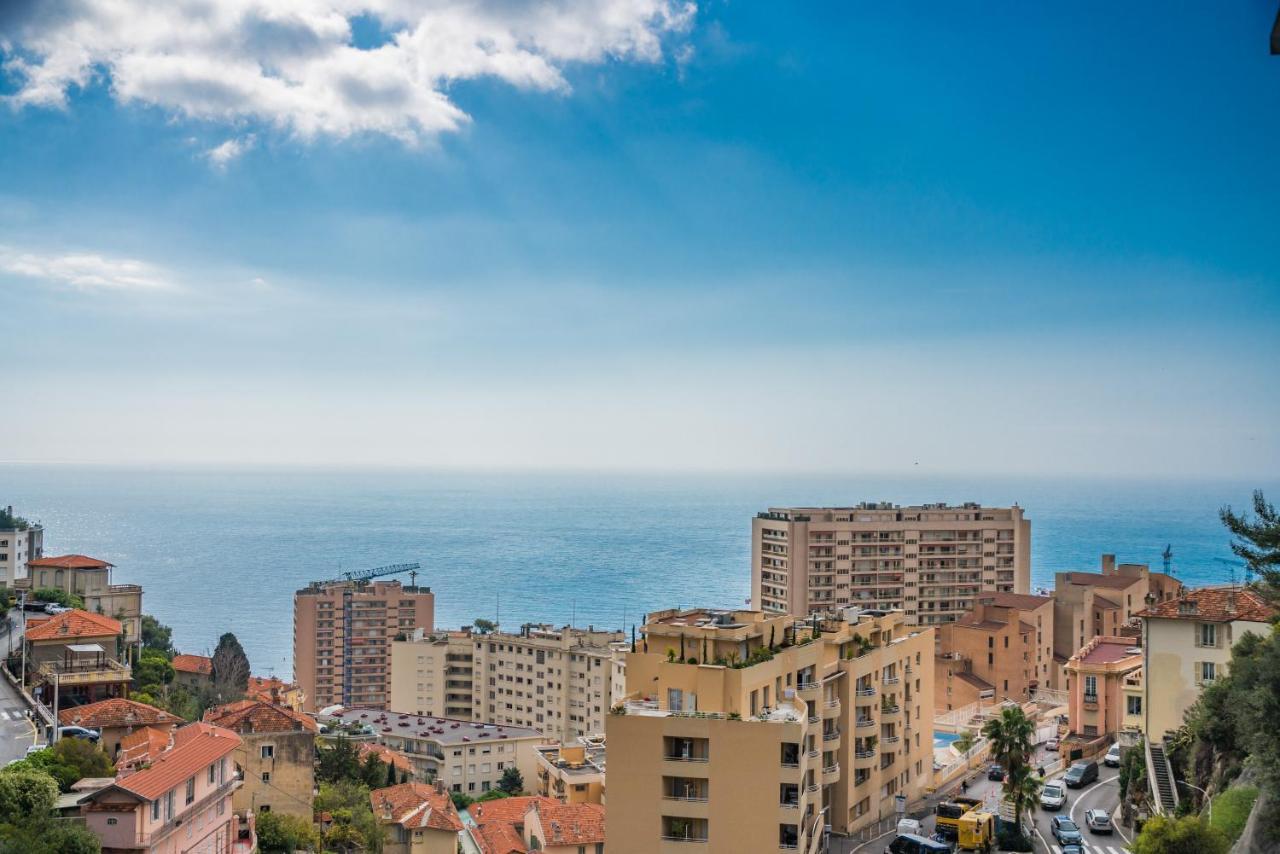 Apartament Monaco Border, Sea View, Terrace, Free Parking Beausoleil Zewnętrze zdjęcie